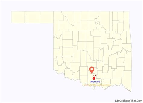 Map Of Ardmore City Oklahoma