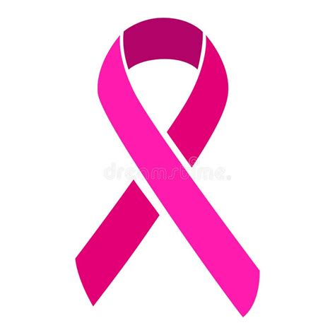 Isolated Pink Ribbon Breast Cancer Campaign Stock Vector