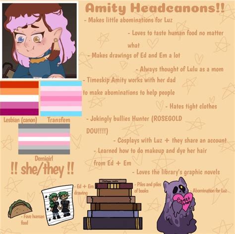 Amity Headcanons