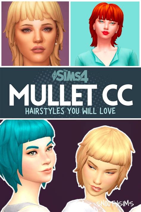 Sims Mullet Hairstyles You Will Love Sims Hair Male Sims Sims