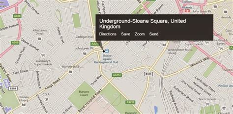 Sloane Square Underground Map London Underground Map And Information