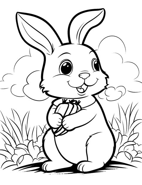 50 Free Bunny Coloring Pages For Kids 2023 Printables