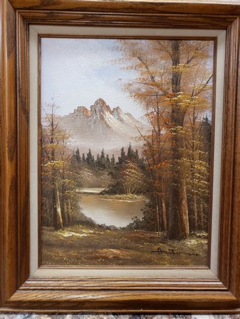 Oil On Canvas Painting Signed By Antonio Artifact