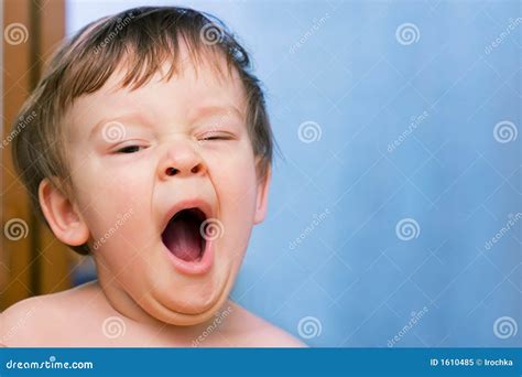 Little Boy Yawning Royalty Free Stock Photo Image 1610485