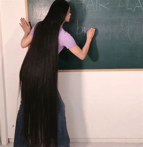 Video Teacher With Ankle Length Hair Long Hair Styles Really Long
