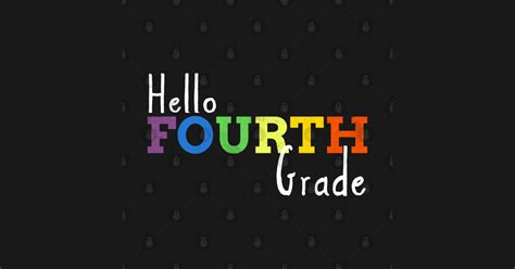 Hello Fourth Grade Hello Fourth Grade Sticker Teepublic Uk
