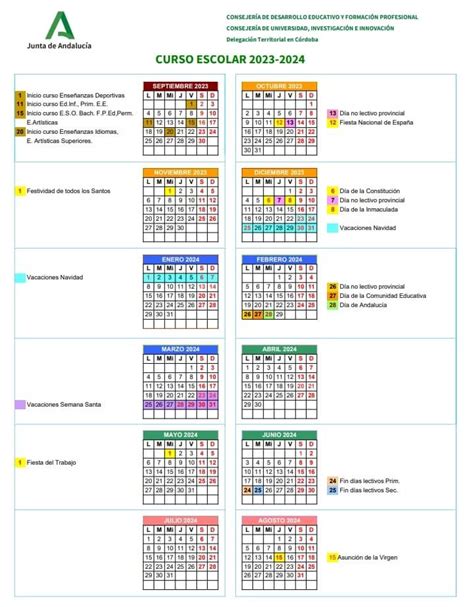 Calendario Escolar Andalucia Mapa Provincia Vrogue Co