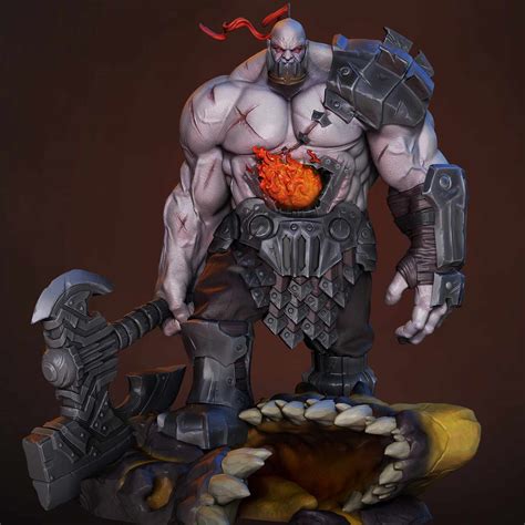 Sion League Of Legends Zbrushcentral