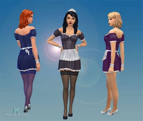 Simfileshare Maid Outfit Set Sims 4 Cc B3c