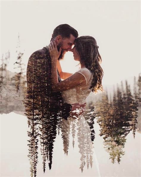 Wedding Trends 2022 Double Exposure Engagement And Wedding Photography Ideas My Deer Flowers