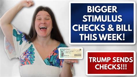 Bigger Emergency Stimulus Checks And Package By Trump Second Stimulus Check Update Today 2nd Bill