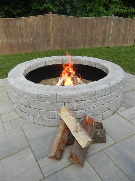 How To Make A Round Brick Fire Pit Fire Pit Ideas