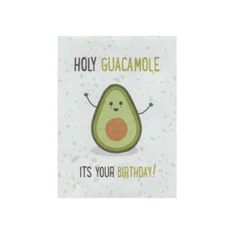 Holy Guacamole Birthday Card Fair Trade And Sustainable At One World Shop