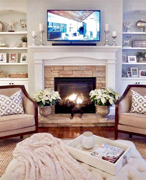 30 Decorating Ideas For Living Room With Fireplace Decoomo