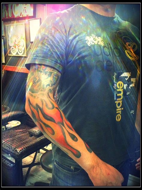Full Sleeve Tattoo Biker Tattoos Cool Arm Tattoos Tattoos For Guys