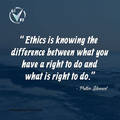 Ethics Is Knowing The Difference Between What You Have A Right To Do