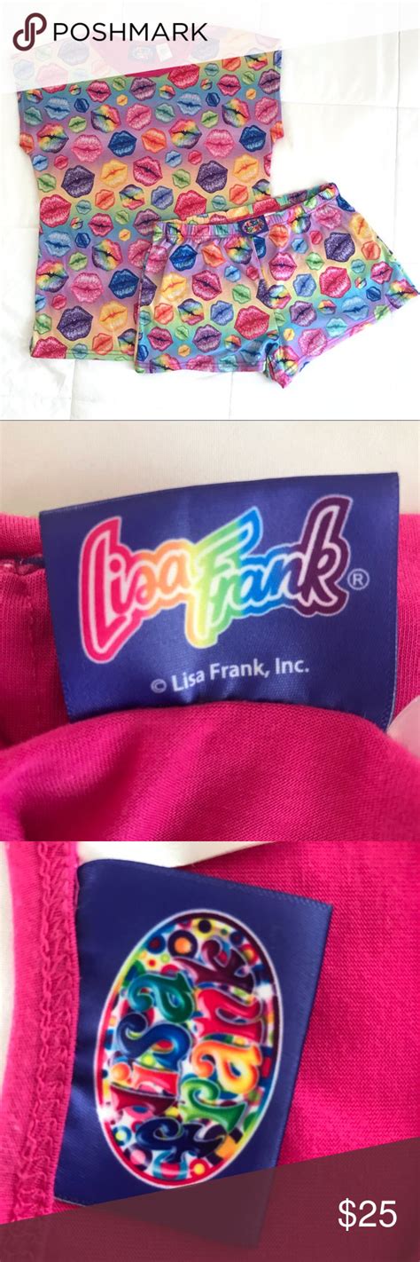 🌈 Lisa Frank Original Pajama Set 🌈 Pajama Set Lisa Frank Lips Print