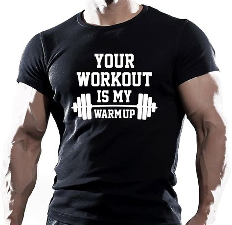 Your Workout Gym Training Bodybuilding Motivation T Shirt Clothing Top Tee Amazonde Bekleidung