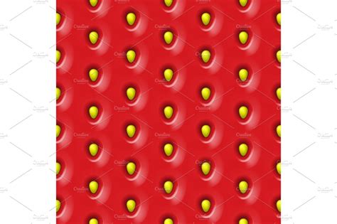 seamless strawberry pattern illustrations creative market