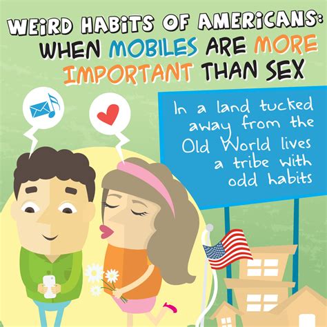 Comparison Of Americans Weird Habits Smartphones Are More Important Than Sex And Waffles