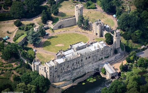 Warwick Castle From The Air Aerial Photographs Of Great Britain By