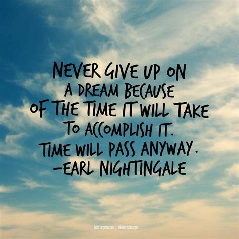 Quote Inspiration Never Give Up Bluebird Chic