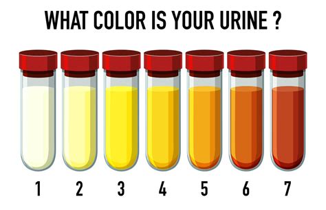 Illustration Of Urine Color Chart 1520109 Vector Art At Vecteezy