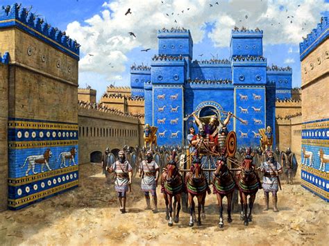 Pinturas De Guerra — 600 Ac Ishtar Gate Babylon James