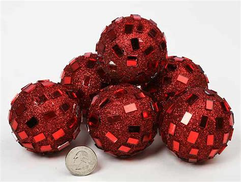 See more related results for. Red Mirrored Disco Balls - Vase and Bowl Fillers - Home Decor
