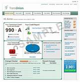 Pictures of Transunion One Time Credit Report