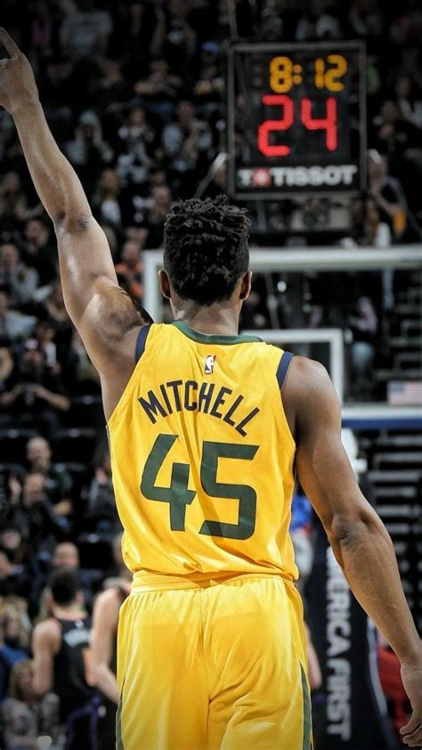Donovan mitchell wallpaper i made for a friend : Donovan Mitchell Wallpaper | Basketbol, Spor