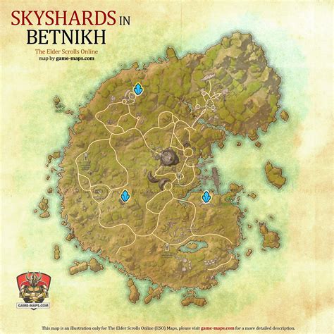Betnikh Skyshards Location Map The Elder Scrolls Online Eso
