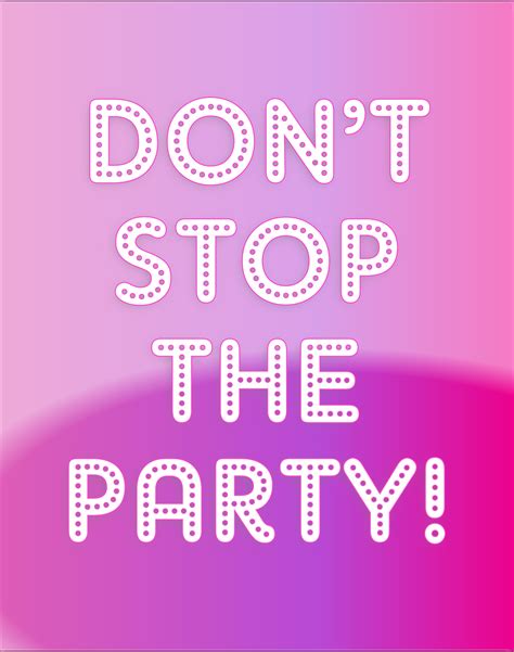 download don t stop the party party stop royalty free vector graphic pixabay