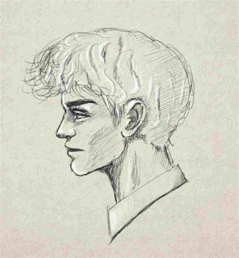 Man Side Face Drawing At Explore