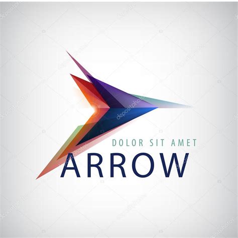 Abstract Arrow Logo Icon Isolated Premium Vector In Adobe Illustrator