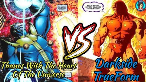 Again, as far as i understand it, if anyone else is in the know, please shed some okay, i can dig it, so(and i am just a fan of comics no expert at all) within the multiverse, there is only one new genesis and apokolips, and same applies to. Thanos With The Heart of the Universe Vs Darkseid True ...