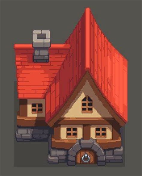Top Down Pixel Houses Ideas In Pixel Art Games Pixel Art Tutorial Pixel Art