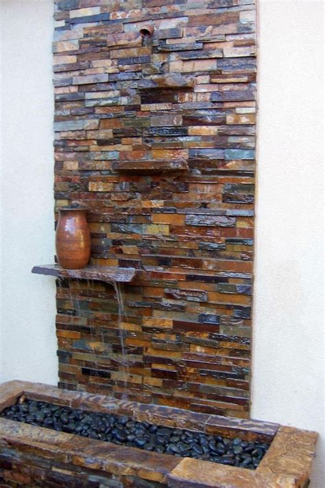 Water has the most amazingly soothing quality in that it soothes you not only when you look at it but interior design projects fairy houses secret garden lion sculpture water walls table top tabletop fountain design projects indoor water fountains. Wall Fountain Indoor Diy 11 | Water feature wall, Indoor ...