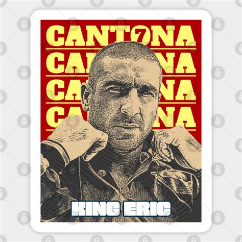 Eric The King Cantona Manchester United Sticker Teepublic Au