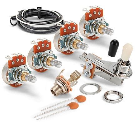 • (2) capacitor,.022µf orange drop• (1) jack, switchcraft 1/4 mono, long bushing Wiring Kit for Gibson ® SG ® | stewmac.com