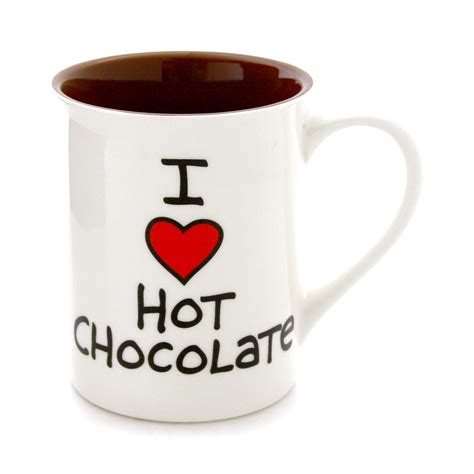 I Heart Hot Chocolate Mug Hot Chocolate Mug Mugs Hot Chocolate