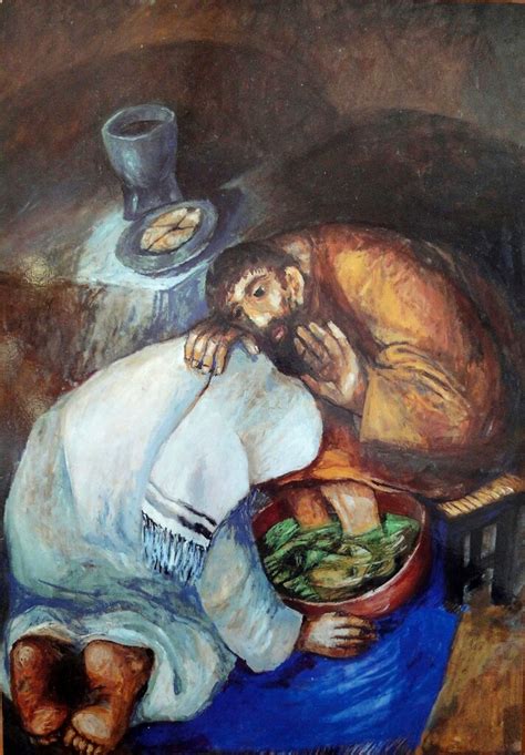 Jesus Washing Peters Feet A Painting By Sieger Koder T Flickr