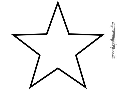 Free Printable Shape Patterns | Star template printable, Star template ...