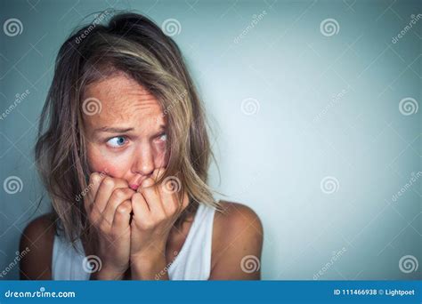 Young Woman Suffering From A Severe Depression Stock Photo Image Of