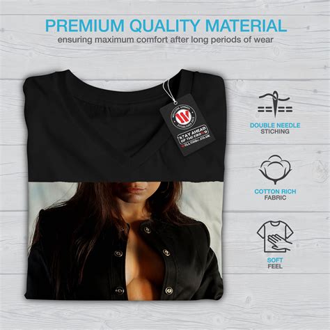 Wellcoda Naked Erotic Girl Womens V Neck T Shirt Seduction Graphic Design Tee Ebay