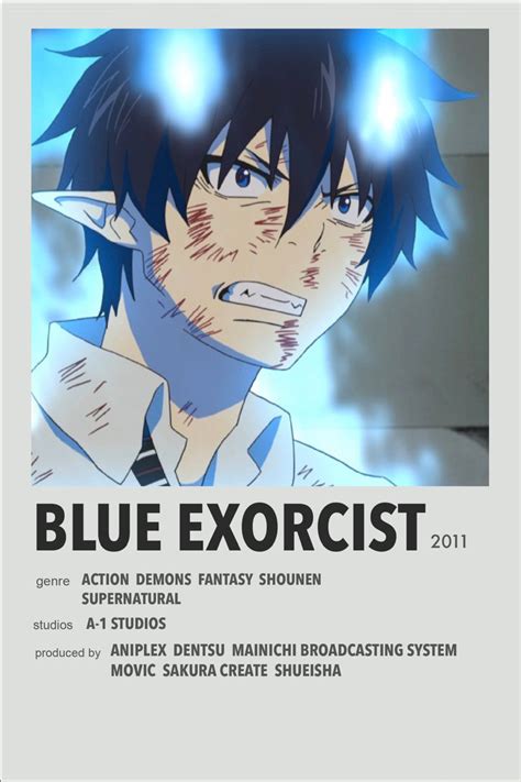 Anime Minimal Poster Set 653 Posters Etsy Blue Exorcist Anime Blue