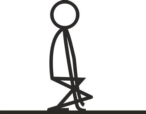 Stick Figure Squat Clip Art Figure Png Download 24001869 Free