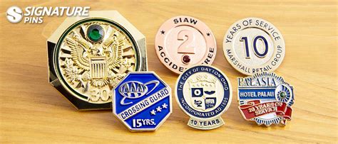 Custom Years Of Service Pins Signature Pins