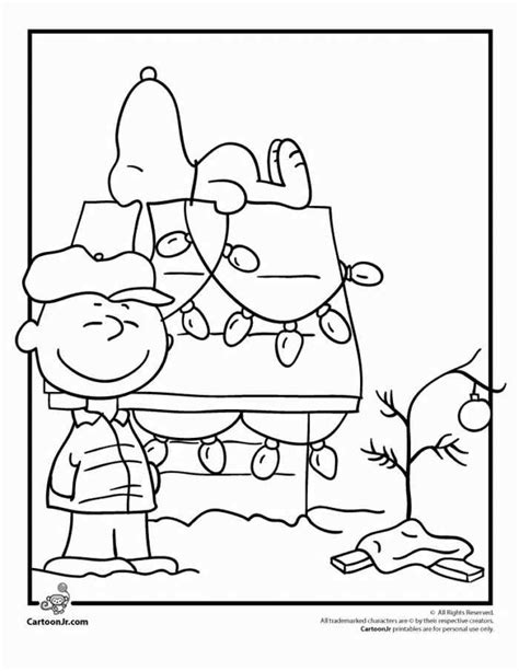 Charlie Brown Christmas Coloring Page Christmas Coloring Pages