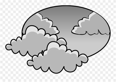 Gloomy Clipart Black And White Cloudy Day Clip Art Png Download